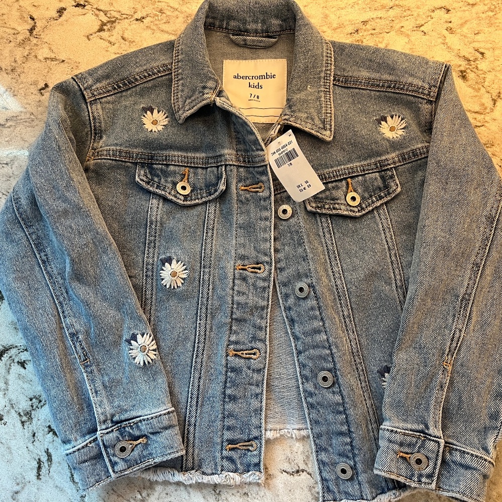 Abercrombie girls Jean jacket size 7/8